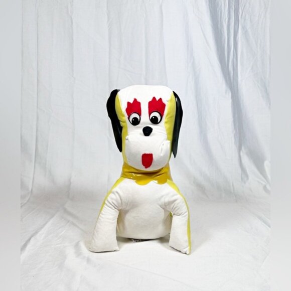 Vintage 60s/70s Yellow Droopy Dog Carnival Prize Stuffed Plush Toy - Picture 1 of 6